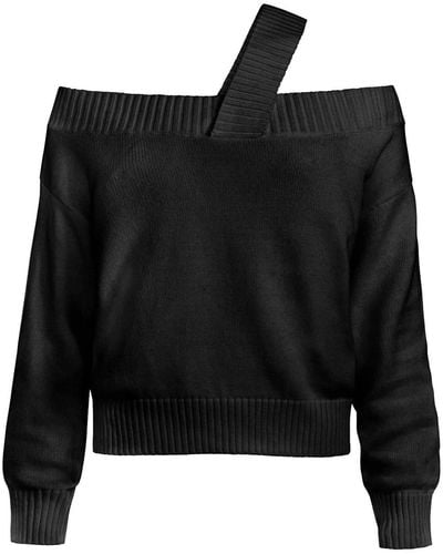 525 America Off Shoulder Sweater - Black