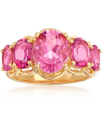 Ross-Simons Topaz 5-stone Ring - Pink
