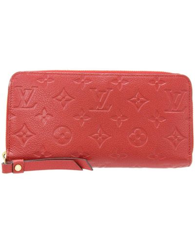 Louis Vuitton Portefeuille Zippy Canvas Wallet (pre-owned) - Red