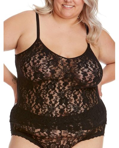 Hanky Panky Plus Size Daily Lace Camisole - Black