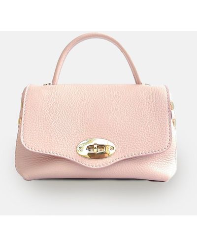 Apatchy London The Rachel Pale Leather Bag - Pink