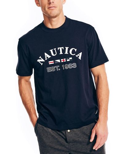Nautica Knit Graphic T-shirt - Blue