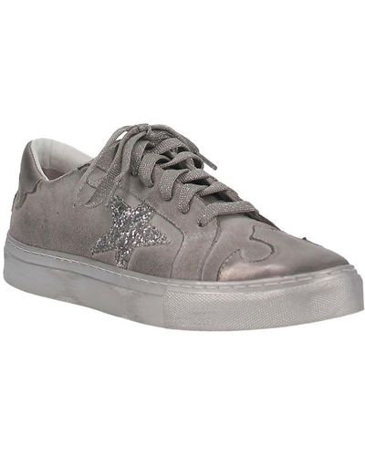 Dingo Leather Gym Athletic And Training Shoes - Gray