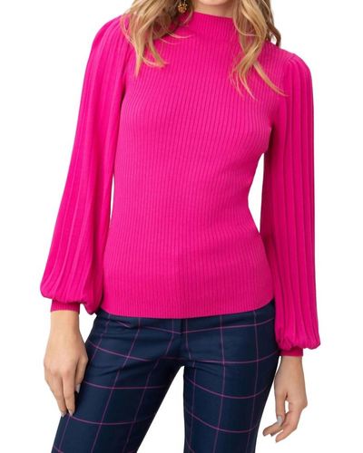 Trina Turk Glossy Sweater - Pink