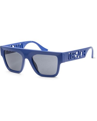 Versace Ve 4430u 529487 53mm Rectangle Sunglasses - Blue