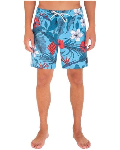 Hurley Tropical Shorts Swim Trunks - Blue