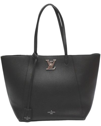 Louis Vuitton Lockme Leather Tote Bag (pre-owned) - Black