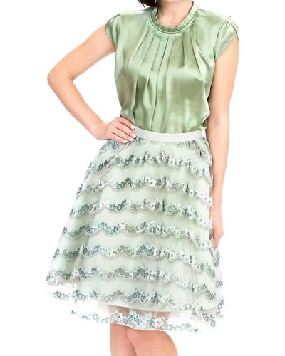 Eva Franco Relis Skirt - Green