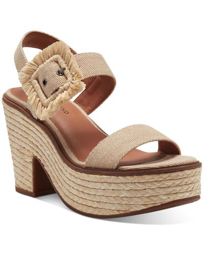 Lucky Brand Yidris Twill Ankle Strap Espadrilles - Pink