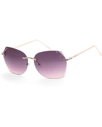 Guess 61mm Rose Sunglasses Gf0384-28t - Purple