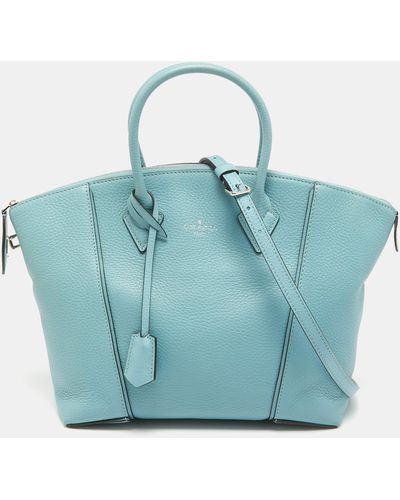 Louis Vuitton Ciel Leather Lockit Pm Bag - Blue
