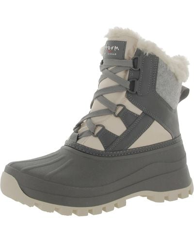 Cougar Shoes Fury Faux Leather Cold Weather Winter & Snow Boots - Gray