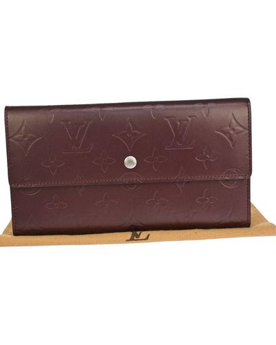Louis Vuitton Portefeuille Sarah Leather Wallet (pre-owned) - Purple