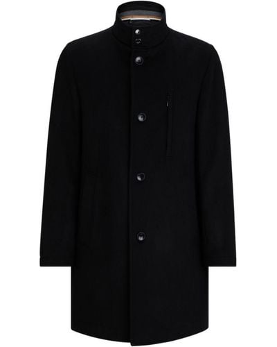 BOSS Slim-fit Formal Coat - Black