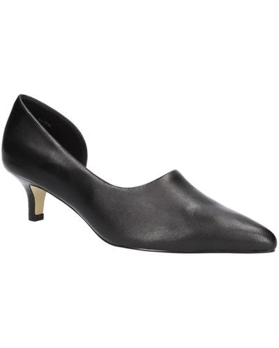 Bella Vita Quilla Leather Pumps D'orsay Heels - Black