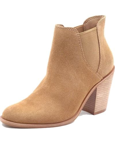 Kaanas Verdello Leather Toe Chelsea Boots - Natural