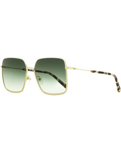 MCM Square Sunglasses 162s Gold/rose Havana 58mm - Black