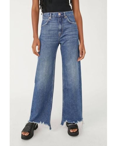 Free People Straight Up baggy Jeans - Blue