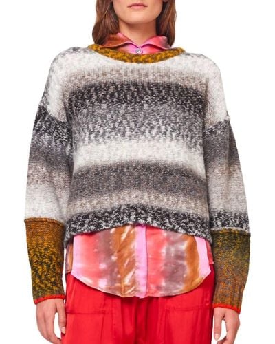 Raquel Allegra Iris Pullover Sweater - Gray