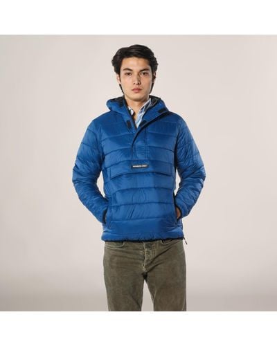Members Only Popover Puffer Jacket - Blue