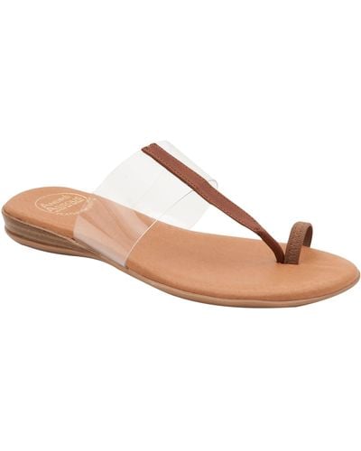Andre Assous Nailah Clear / Cuero Featherweight Sandal - Pink