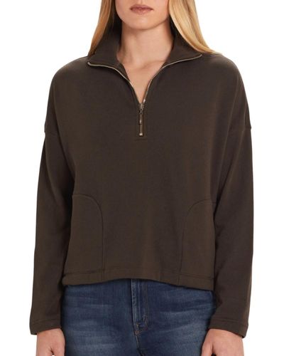 Goldie Yosemite Quarter Zip Sweater - Black