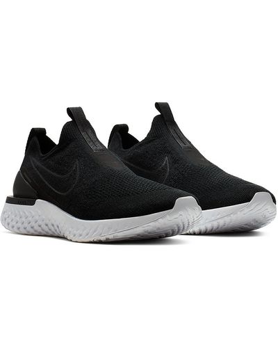 Nike Epic Phantom React Fk Jdi Slip On Performance Running Shoes - Black