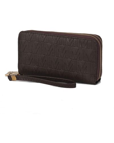 MKF Collection by Mia K Aurora M Signature Wallet Handbag - Brown