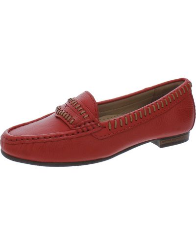 Driver Club USA Maple Ave Leather Slip-on Moccasins - Brown