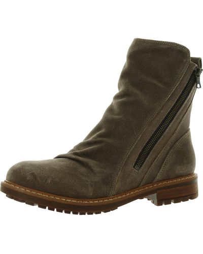 Söfft Lavina Suede Ruched Mid-calf Boots - Brown