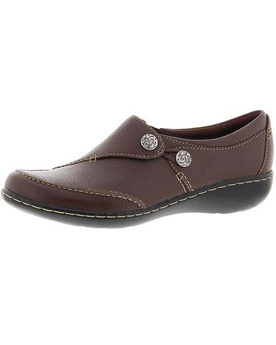 Clarks Ashland Lane Q Leather Comfort Insole Loafers - Brown