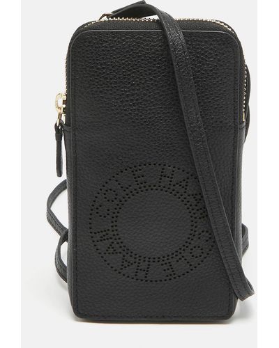 Cole Haan Leather Phone Holder Crossbody Bag - Black