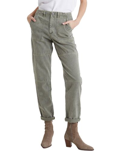 Bella Dahl Rolled Patch Pant - Gray