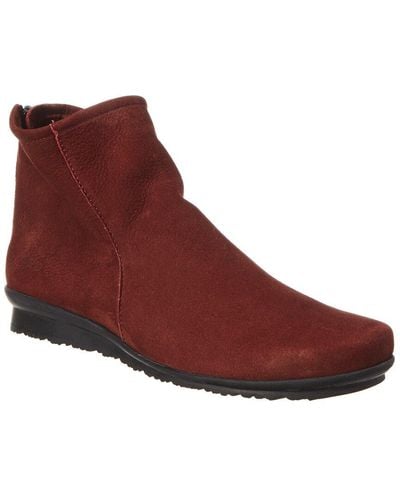 Arche Baryky Leather Bootie - Red