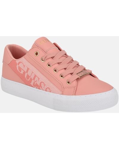 Guess Factory Leyla Logo Sneakers - Pink