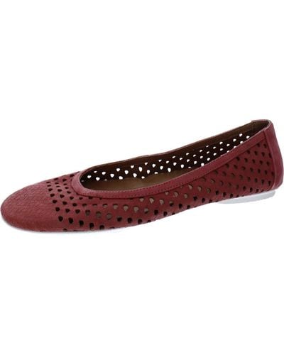 Gentle Souls Eugene Leather Smoking Loafers - Red