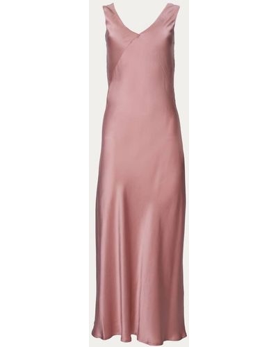 Asceno The Bordeaux Dress - Pink