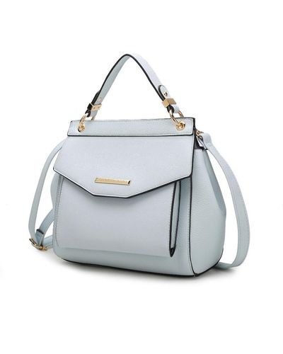 MKF Collection by Mia K Vida Vegan Leather 's 3-in-1 Satchel, Backpack & Crossbody - Blue