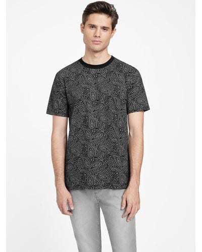 Guess Factory Eco Rich Paisley Tee - Gray