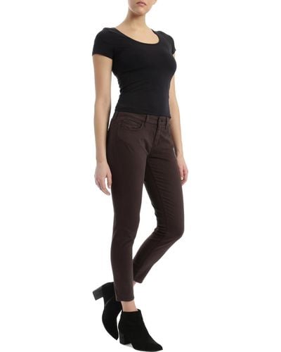 Mavi Alexa Sateen Mid-rise Skinny Jeans - Black