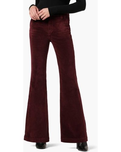 Joe's Jeans The Molly High Rise Flare Jean - Red