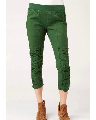 XCVI Geyser Crop Pant In Giada Pigments - Green