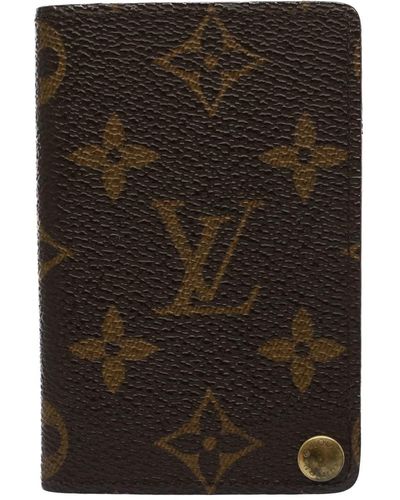 Louis Vuitton Porte Carte Cit Bifold Canvas Wallet (pre-owned) - Black