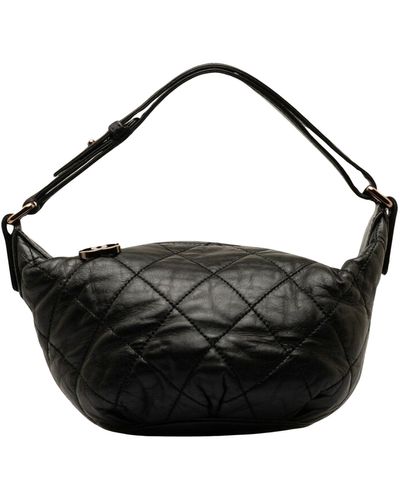 Chanel Wild Stitch Leather Handbag (pre-owned) - Black