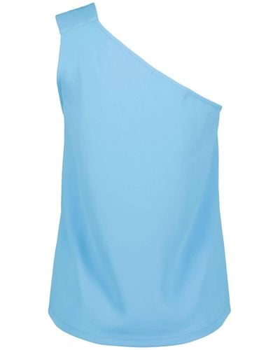 Bishop + Young Mallorca One Shoulder Top - Blue