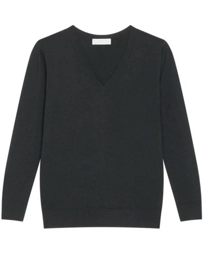 Maison Montagut Arya V-neck Sweater - Black