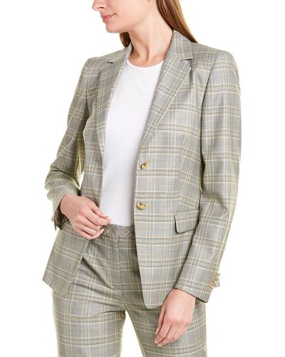 Escada, Jackets & Coats, Escada Wool Alpaca Blended Coat In Multi Plaid  Size 40us Nwt Retail 925