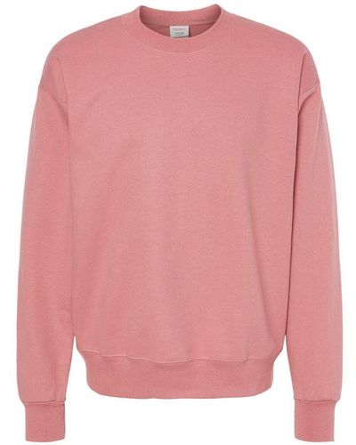 Hanes Ultimate Cotton Crewneck Sweatshirt - Pink