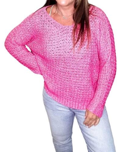 Wishlist Lightweight Sweater - Pink