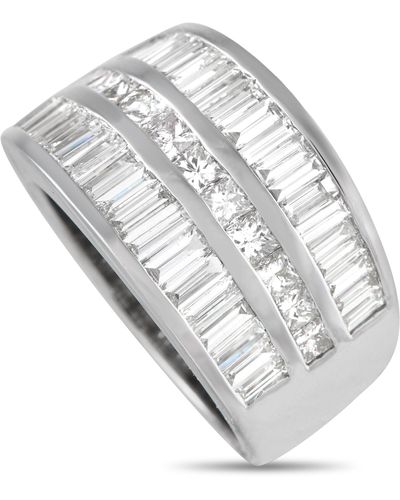 Non-Branded Lb Exclusive 18k White Gold 2.16 Ct Diamond Ring Mfd04-052024 - Metallic